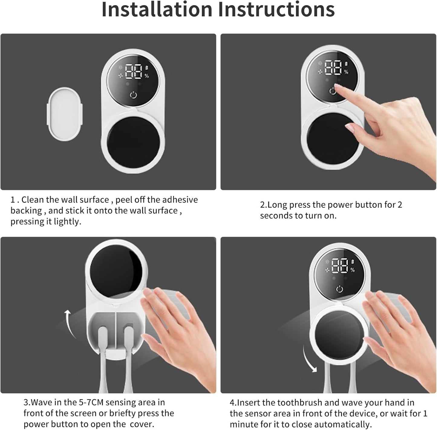 Twin UV Toothbrush Sterilizer