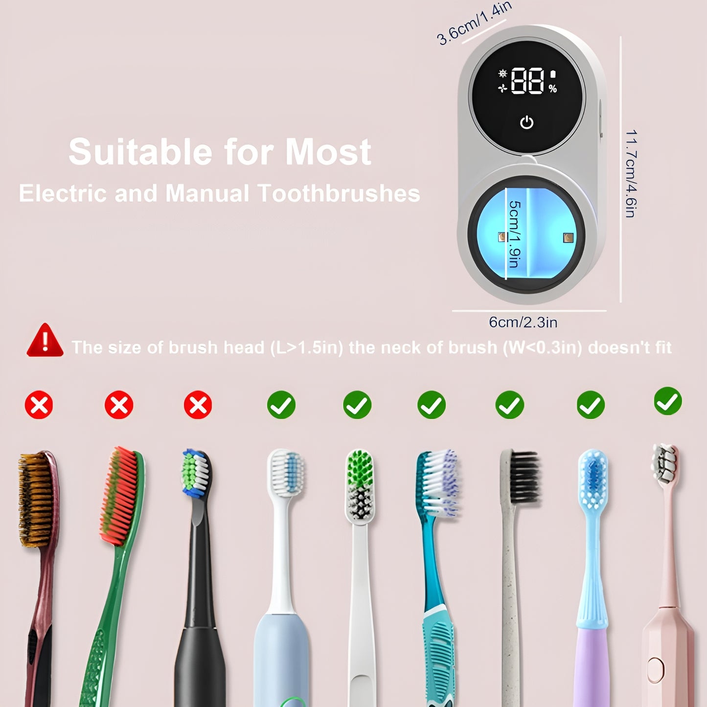 Twin UV Toothbrush Sterilizer