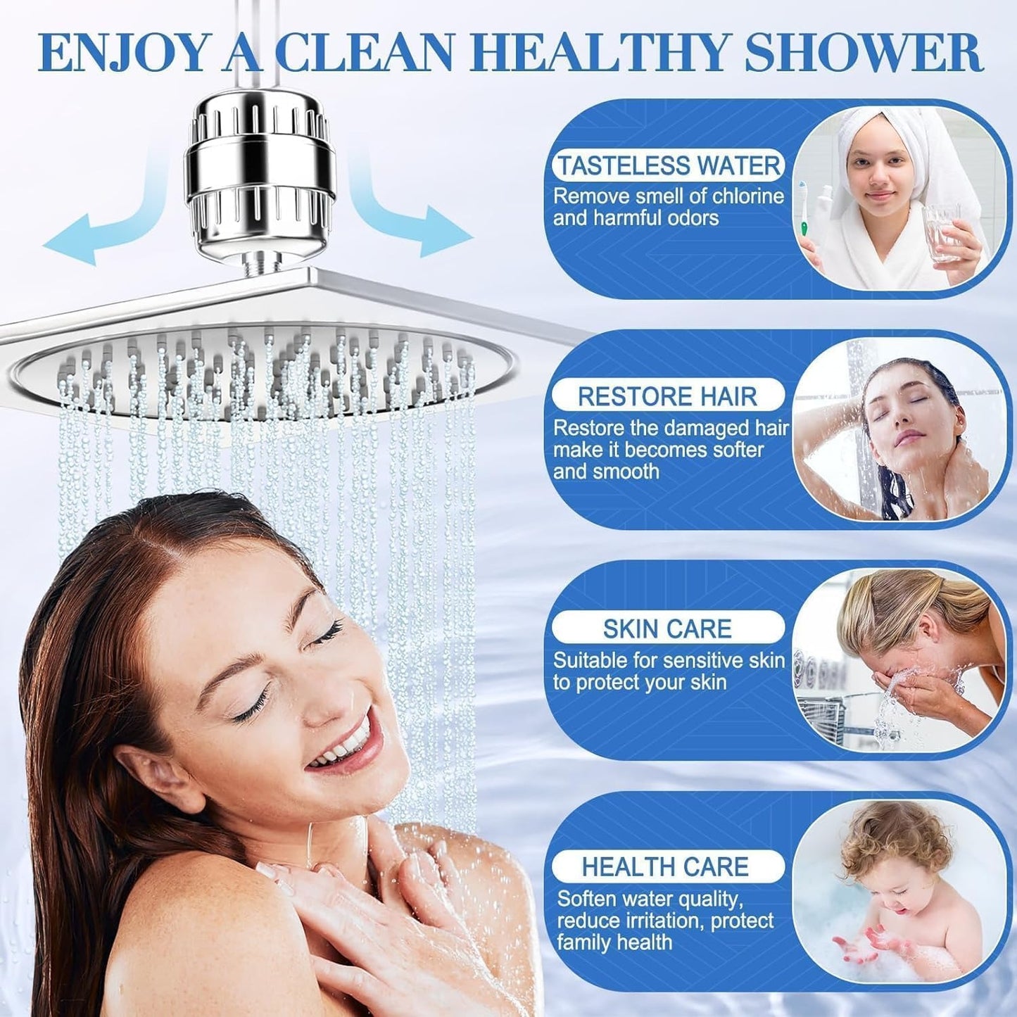 20-Stage Shower Head Filter
