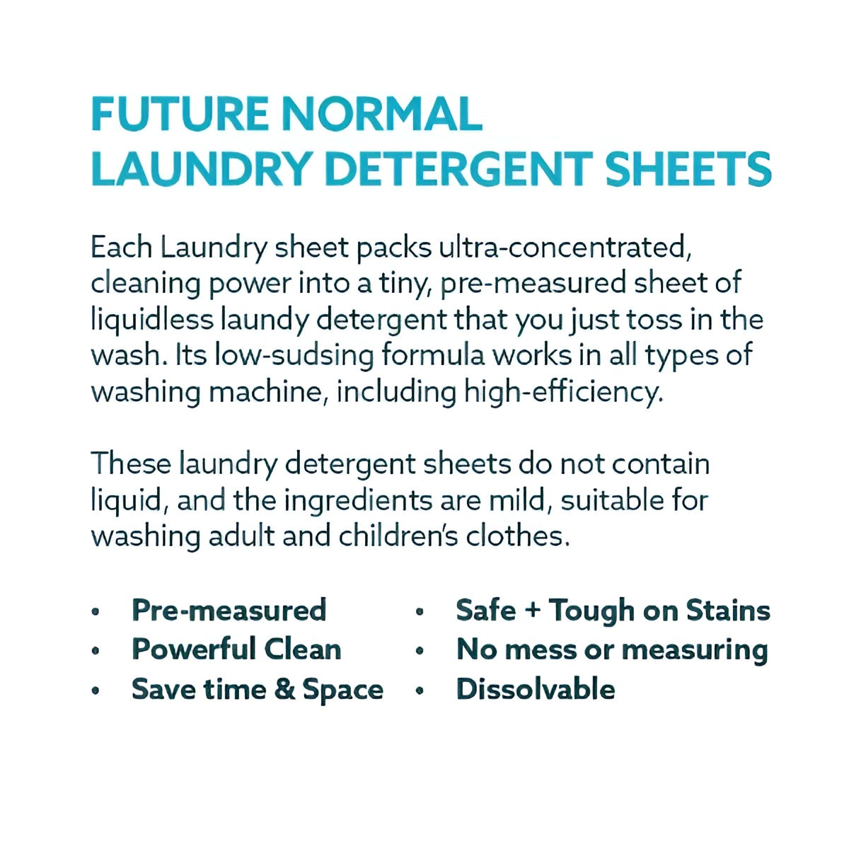 Eco-Friendly Laundry Detergent Sheets - 5 BOX VALUE (300 Sheets)