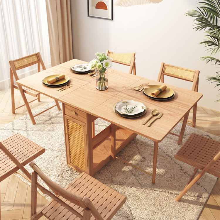 Patsy Rattan Foldable Dining Table