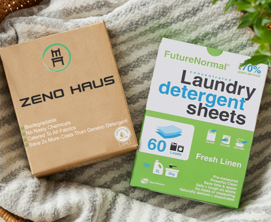 Eco-Friendly Laundry Detergent Sheets - 5 BOX VALUE (300 Sheets)