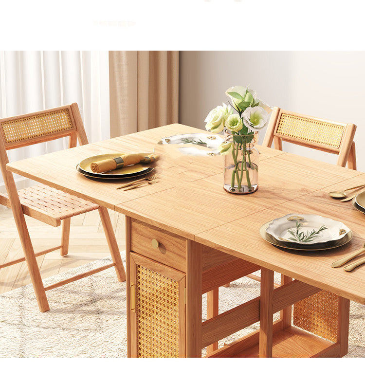Patsy Rattan Foldable Dining Table