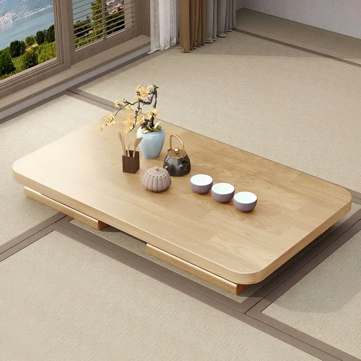 Shigaru Japanese Folding Coffee Table