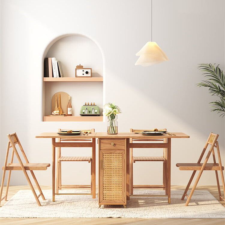 Patsy Rattan Foldable Dining Table