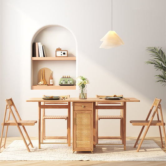 Patsy Rattan Foldable Dining Table