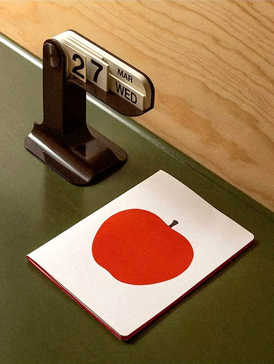 Retro-inspired Perpetual Calendar with flipping mechanism – timeless desk accessory for minimalist and vintage interiors
